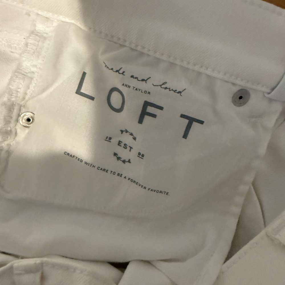 LOFT Cream Trousers